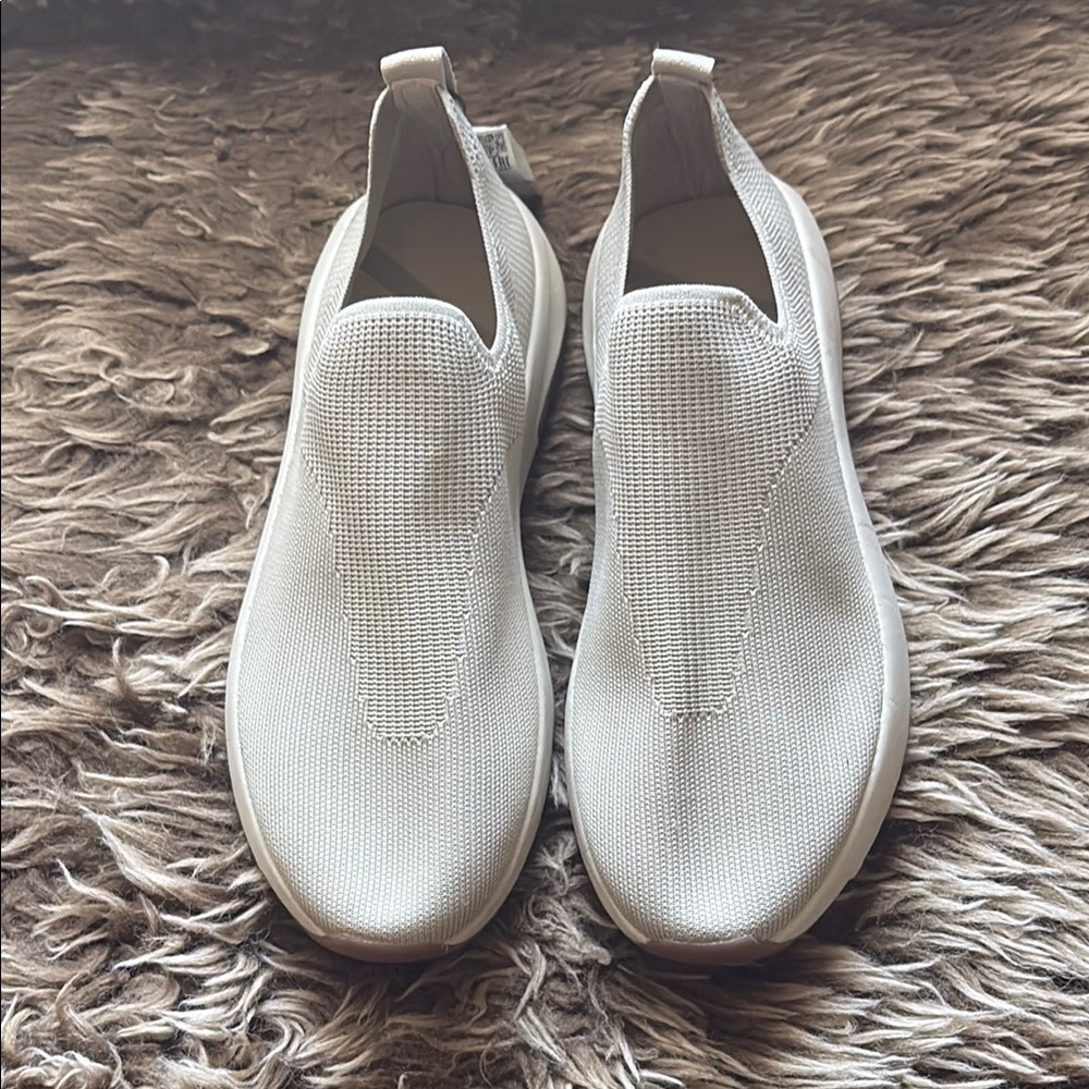 Men's White Slip-On Sneakers